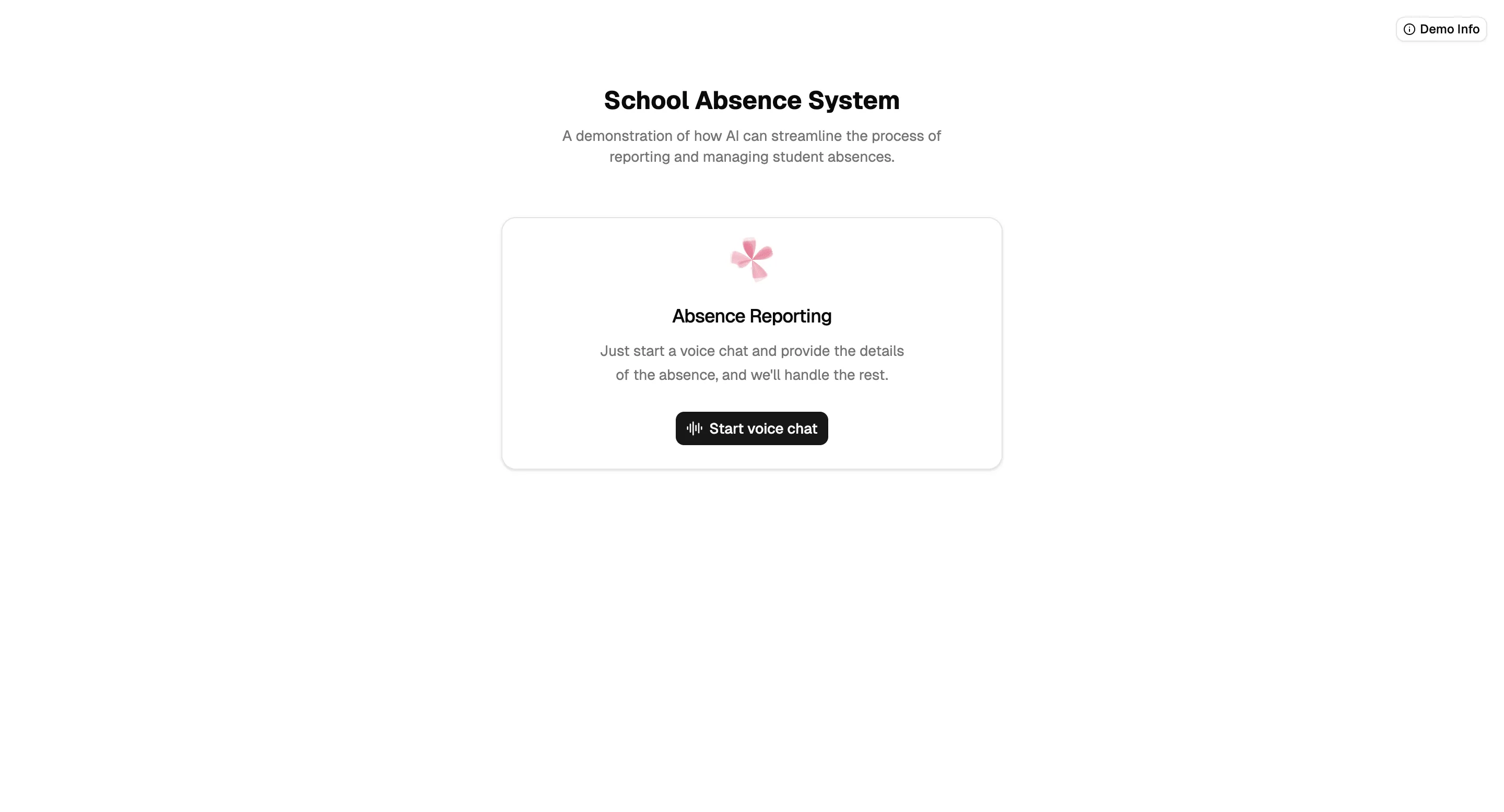 Screenshot of Absence AI