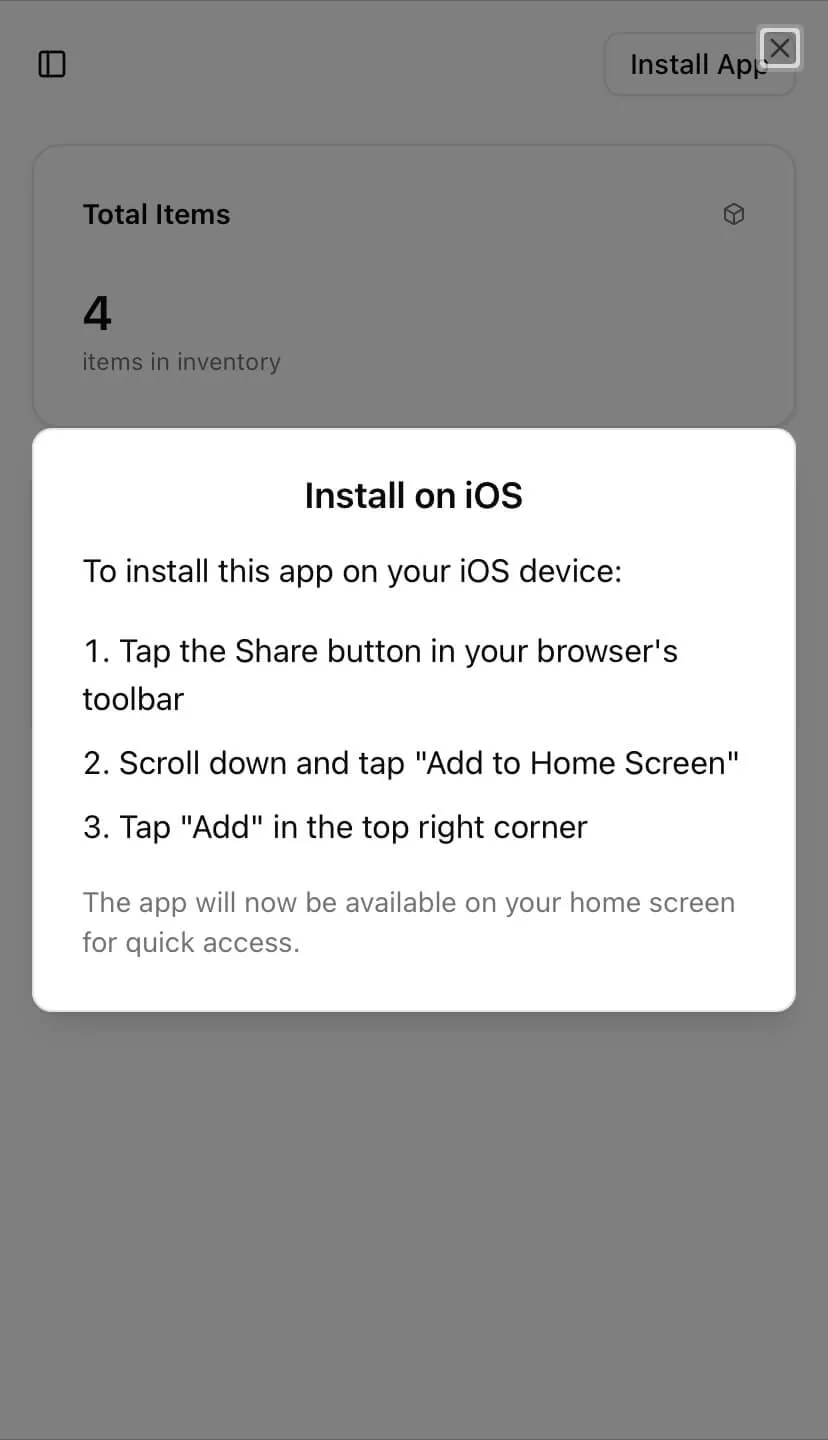 Screenshot mobile browser UI