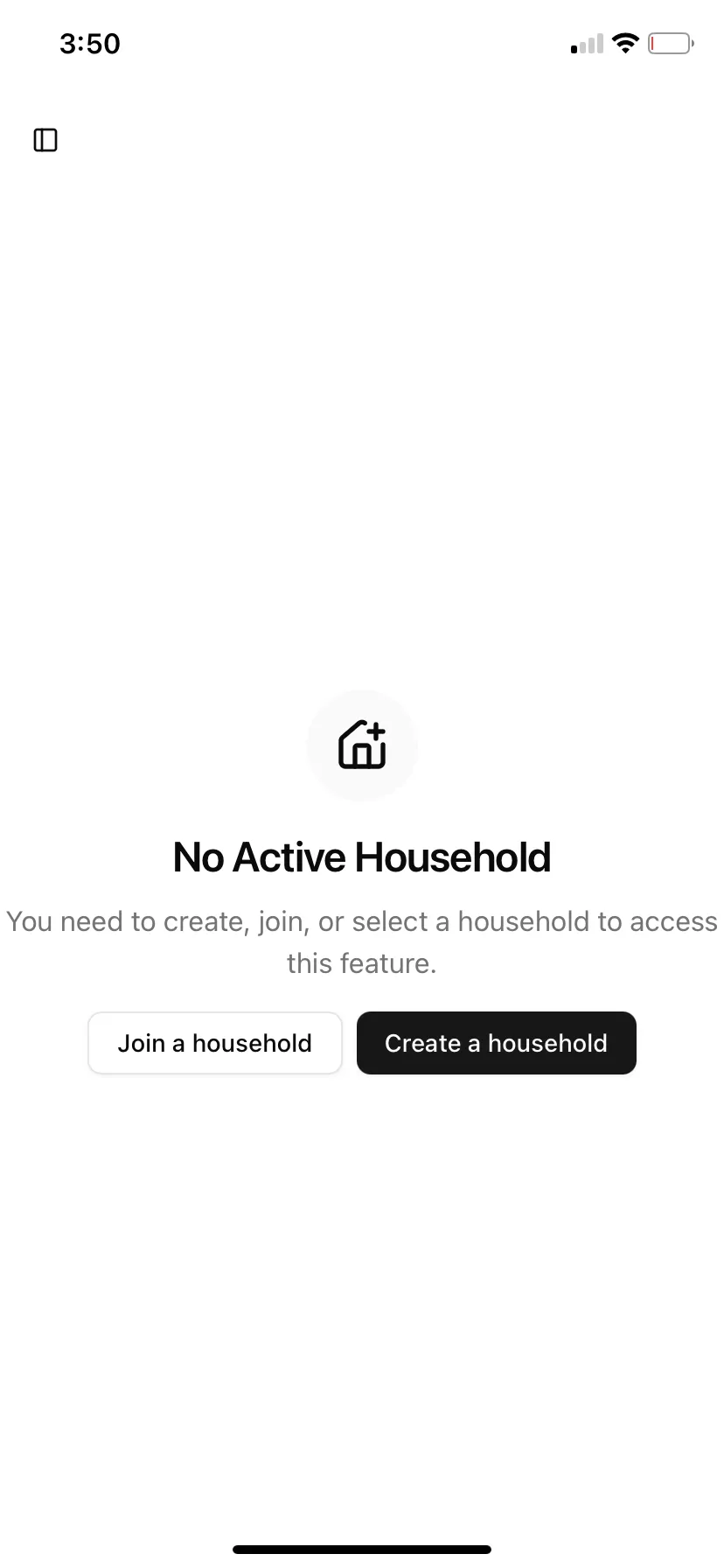Screenshot native-like app UI