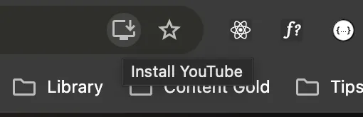 App install button